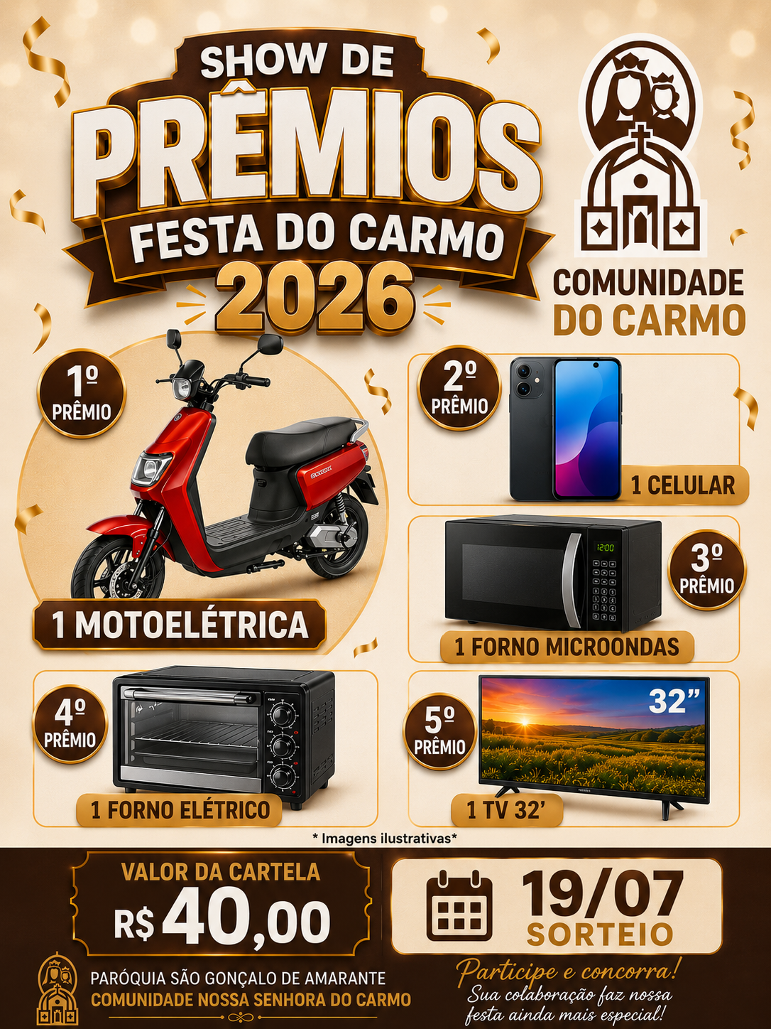 SHOW DE PRÊMIOS FESTA DO CARMO